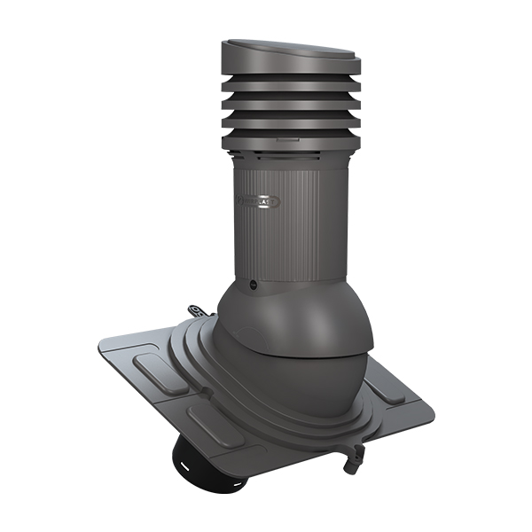 UNIVERSAL EVO ventilācijas izvads NEIZOLĒTS 125d - Grafīts